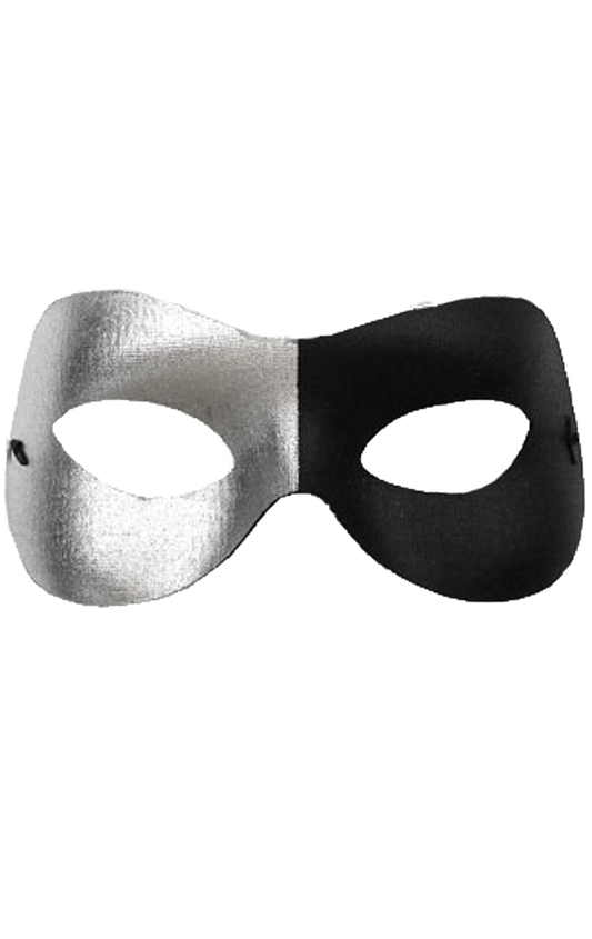 Accessoire pour masque monochrome noir et argent