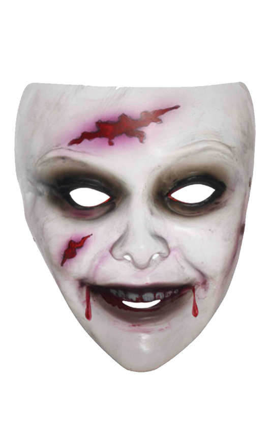 Ladies Transparent Zombie Facepiece