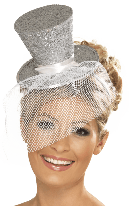 Mini Top Hat Silber Accessoire