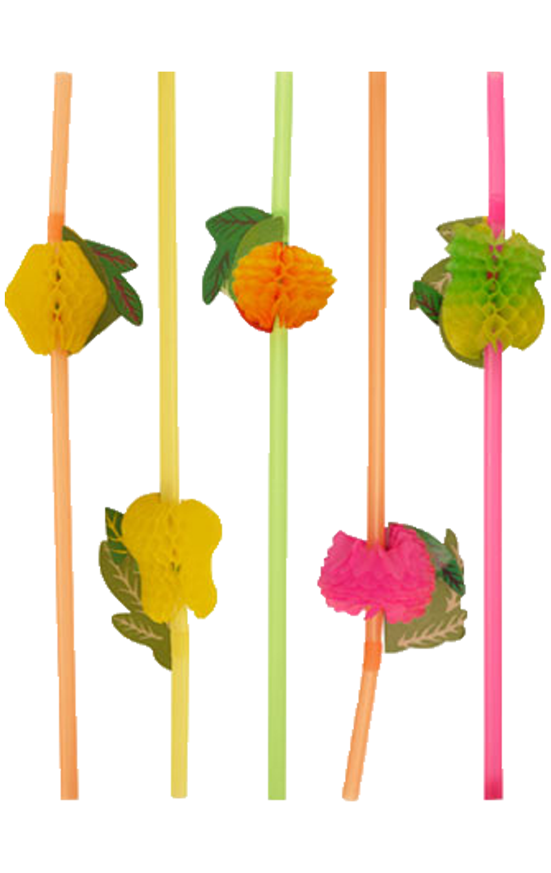 Tropical Fruit Straws