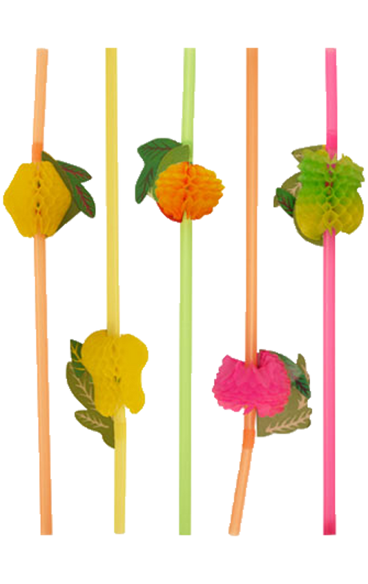 Tropical Fruit Straws