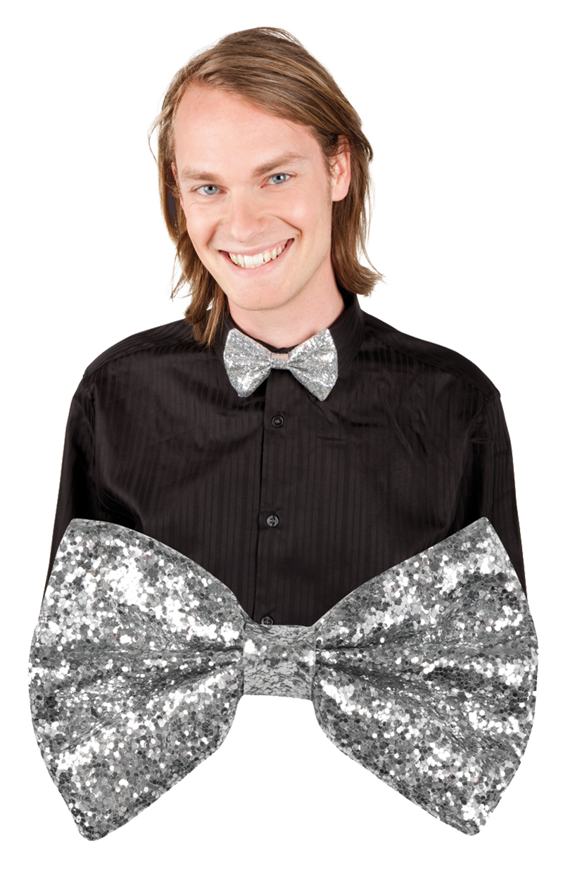 Tuxedo silver hot sale bow tie