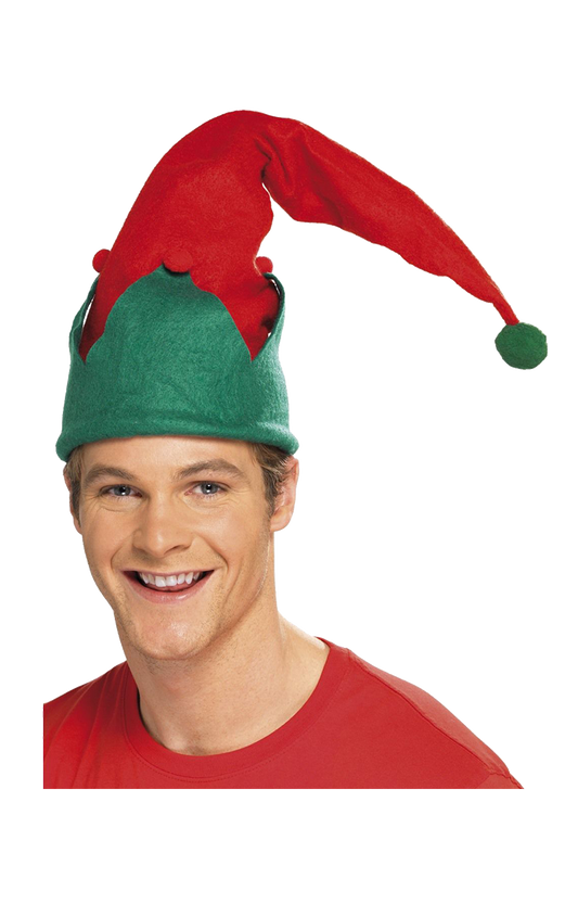 Adult Unisex Red Elf Hat Accessory