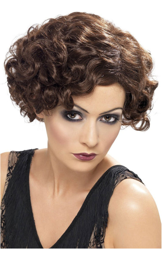 1920s Brown Flapper Wig