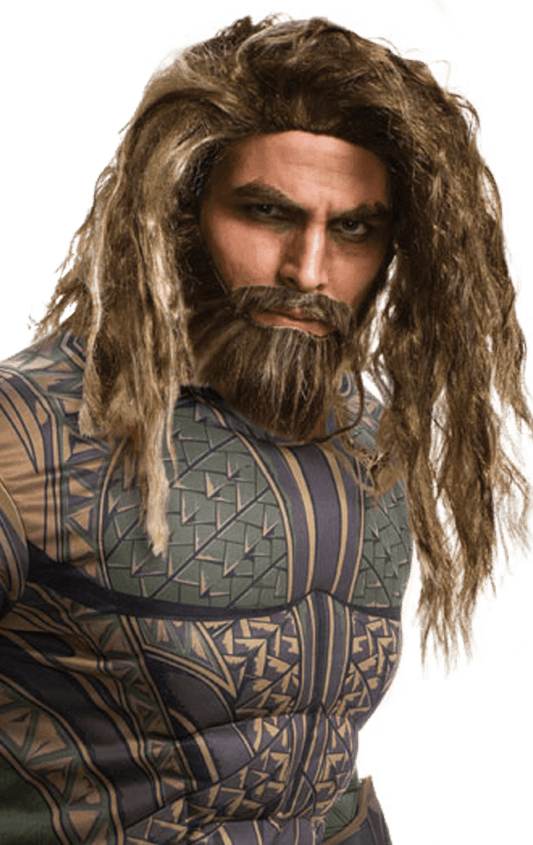 Ensemble perruque et barbe Aquaman