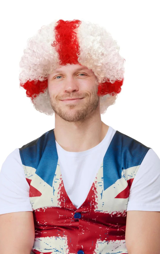 Unisex-England-Afro-Perücke