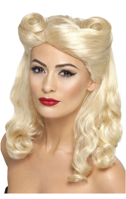 40s Pin Up Wig Blonde