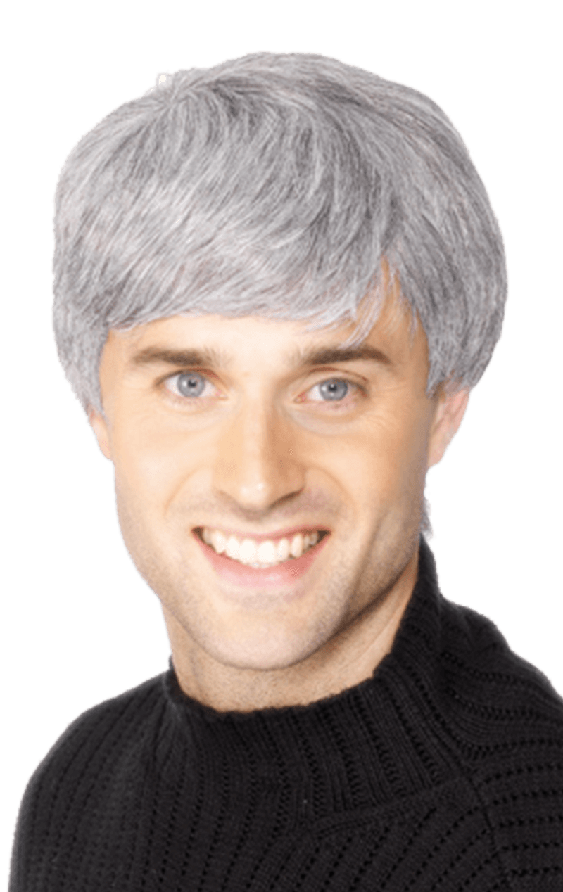 Modern Cut Grey Wig