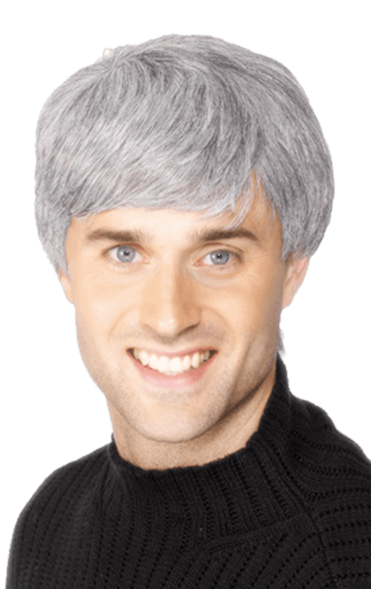 Modern Cut Grey Wig