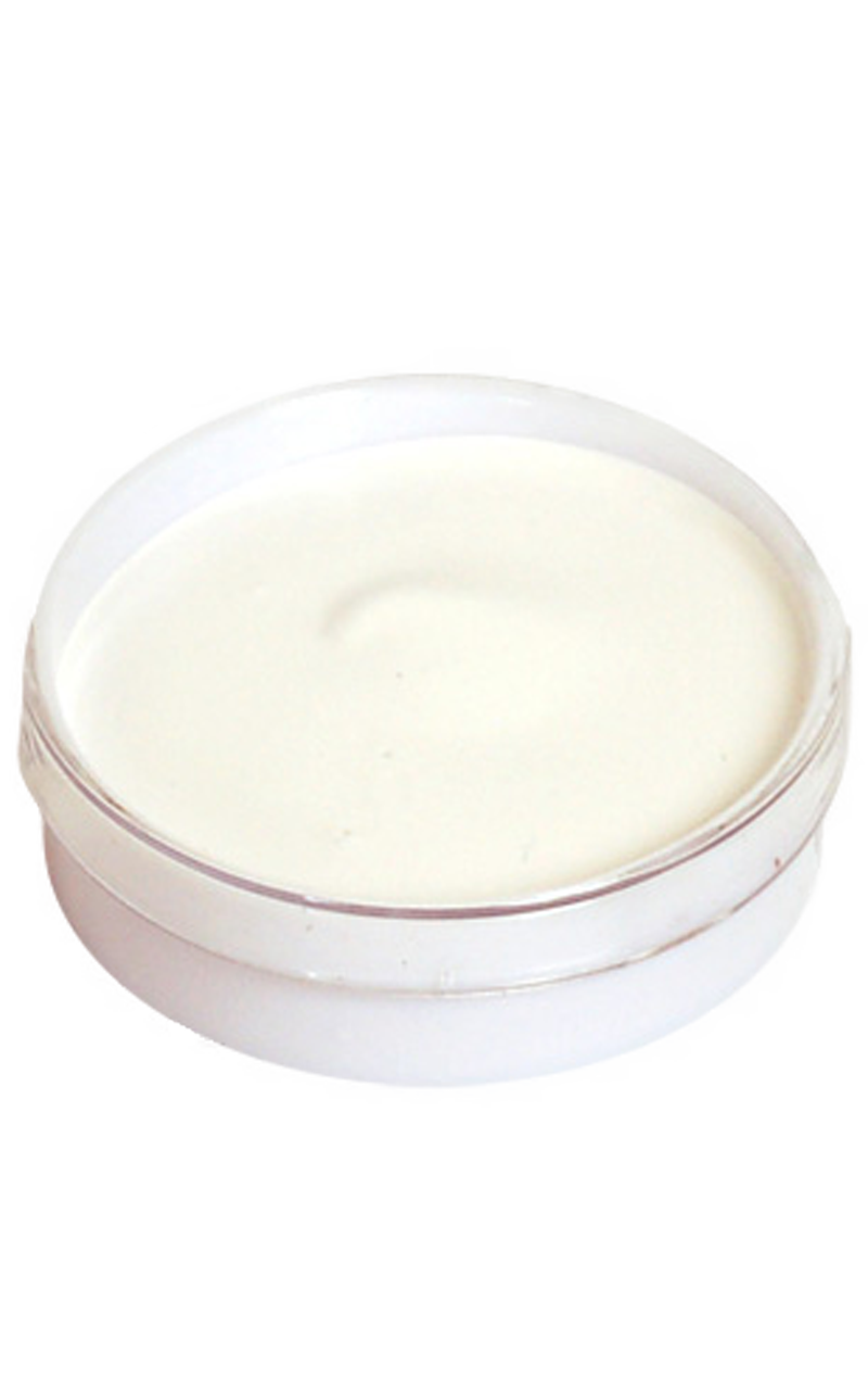 Peinture pour le visage à base de crème blanche