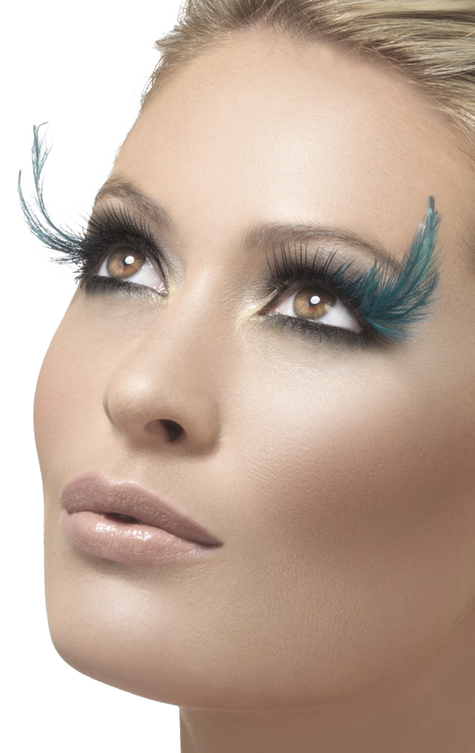 Black Feather Plume Eyelashes