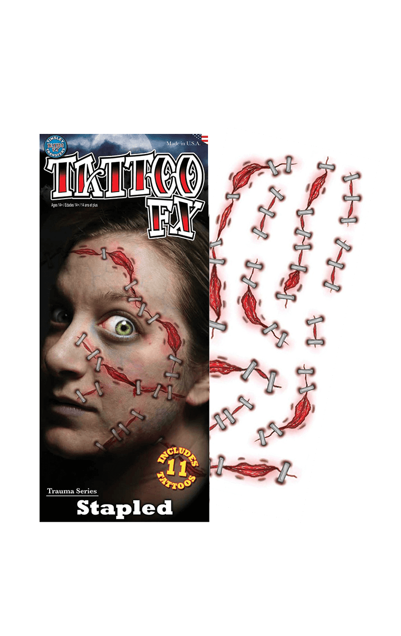 Stapled Trauma Tattoo Accessory