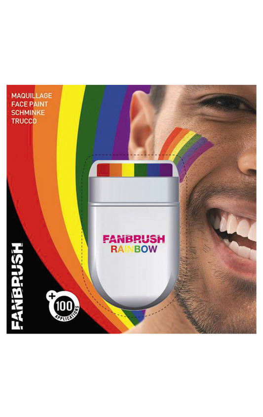 Rainbow Fan Brush