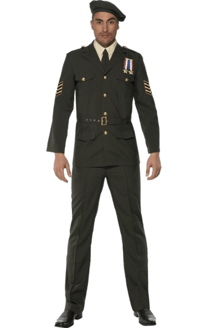 Déguisement d'officier militaire en temps de guerre homme