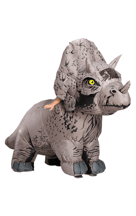 Aufblasbare Triceratops Dinosaurierkostüm