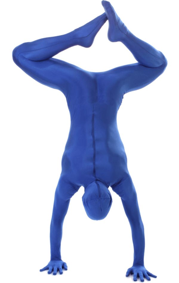 Mens Blue Morphsuit Costume