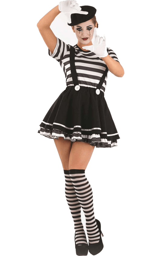 Déguisement mime classique femme