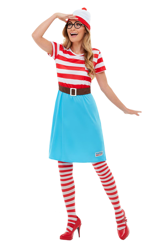 Adult Where's Wally? Wenda Dress Costume