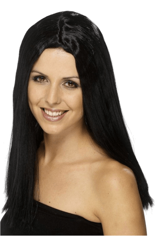 Shoulder Length Black Wig