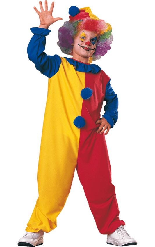 Kids Multicoloured Clown Costume