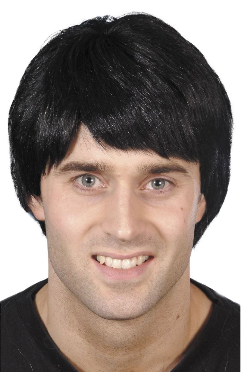 Fred Flintstone Short Black Wig