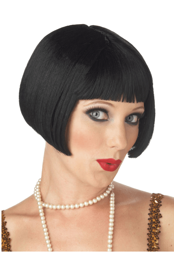 20s Flapper Black Wig