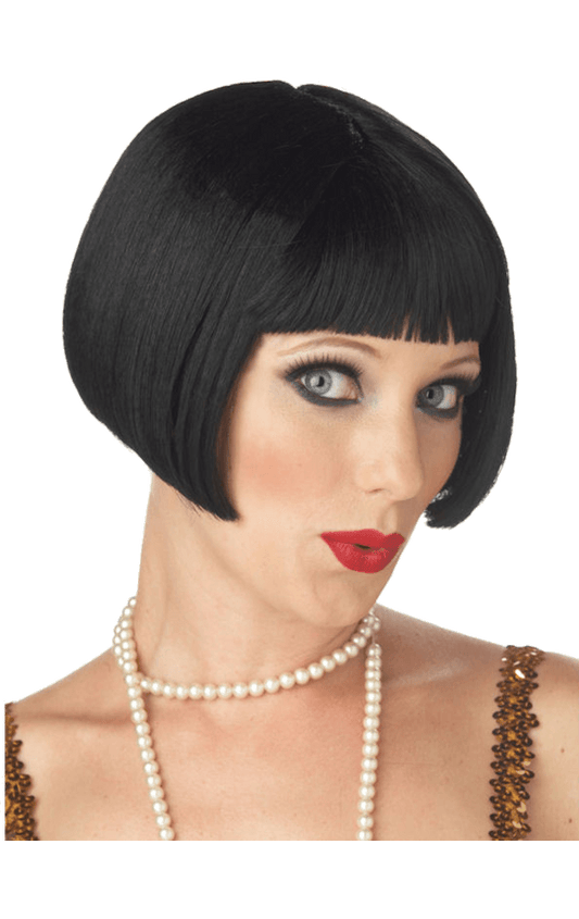 20s Flapper Black Perücke