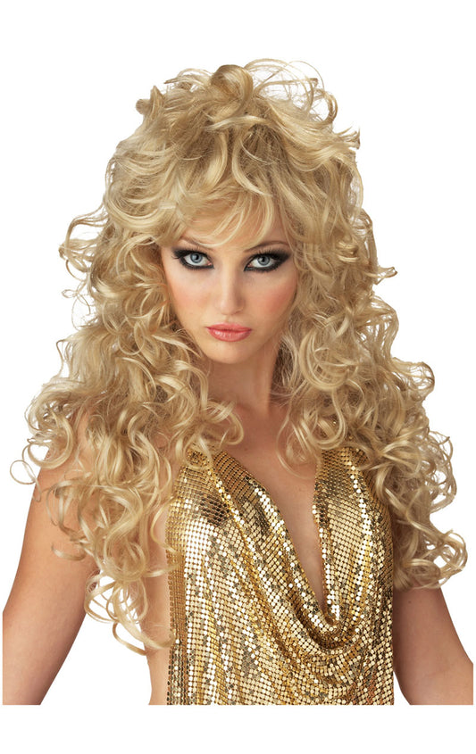 Long Curly Blonde Wig