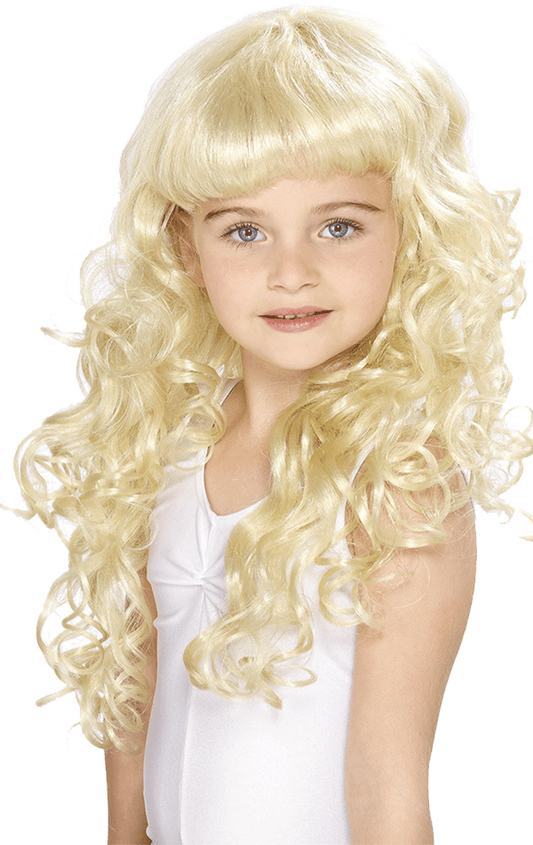 Kids Blonde Princess Wig