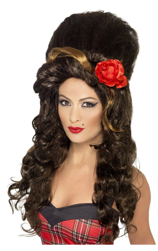 Amy Beehive Black Wig