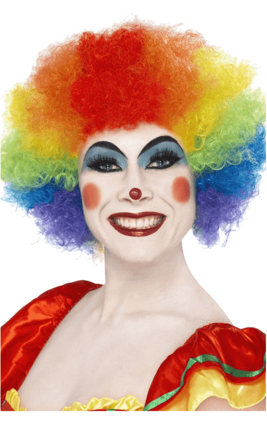 Rainbow Clown Afro Wig