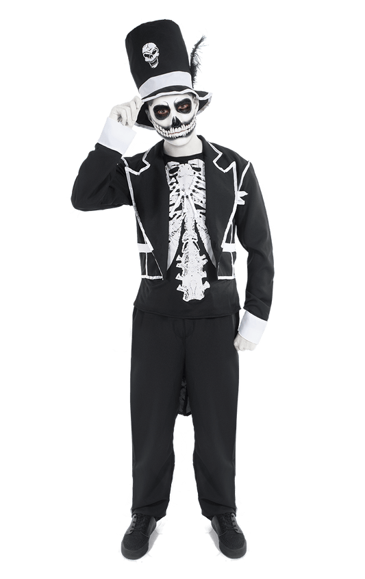 Mens Day Of The Dead Skeleton Costume