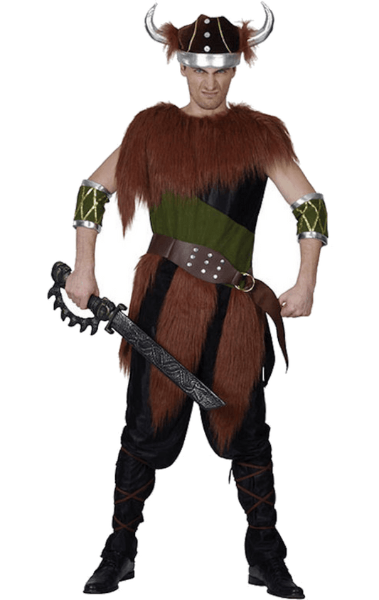 Adult Fur Viking Man Costume