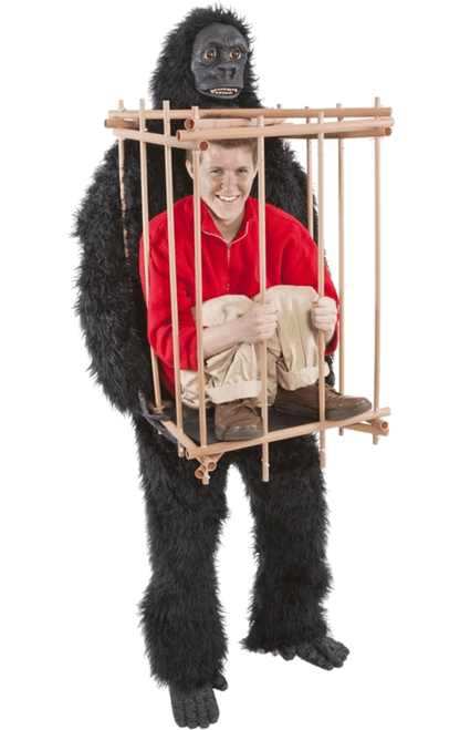 Erwachsener Gorilla Cage Capture -Kostüm