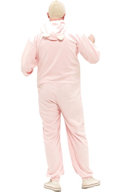 Erwachsener rosa Babygrow -Kostüm