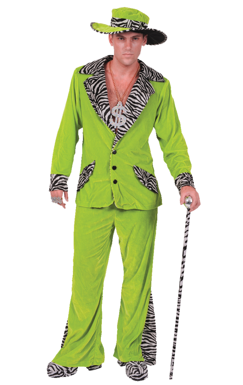 Adult Green Pimp Costume