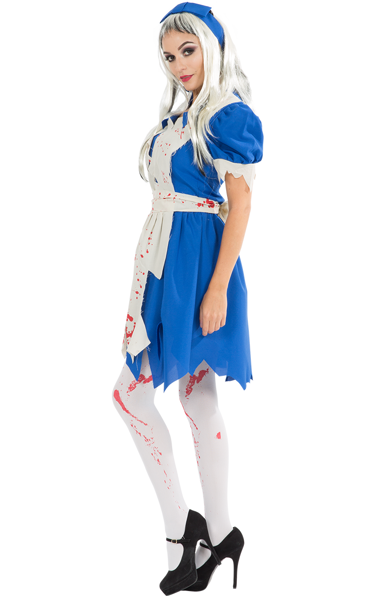 Womens Dark Alice In Wonderland Halloween Costume