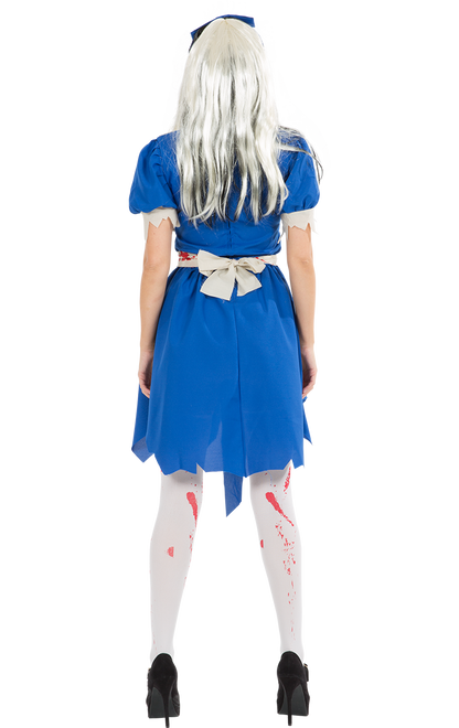 Womens Dark Alice In Wonderland Halloween Costume