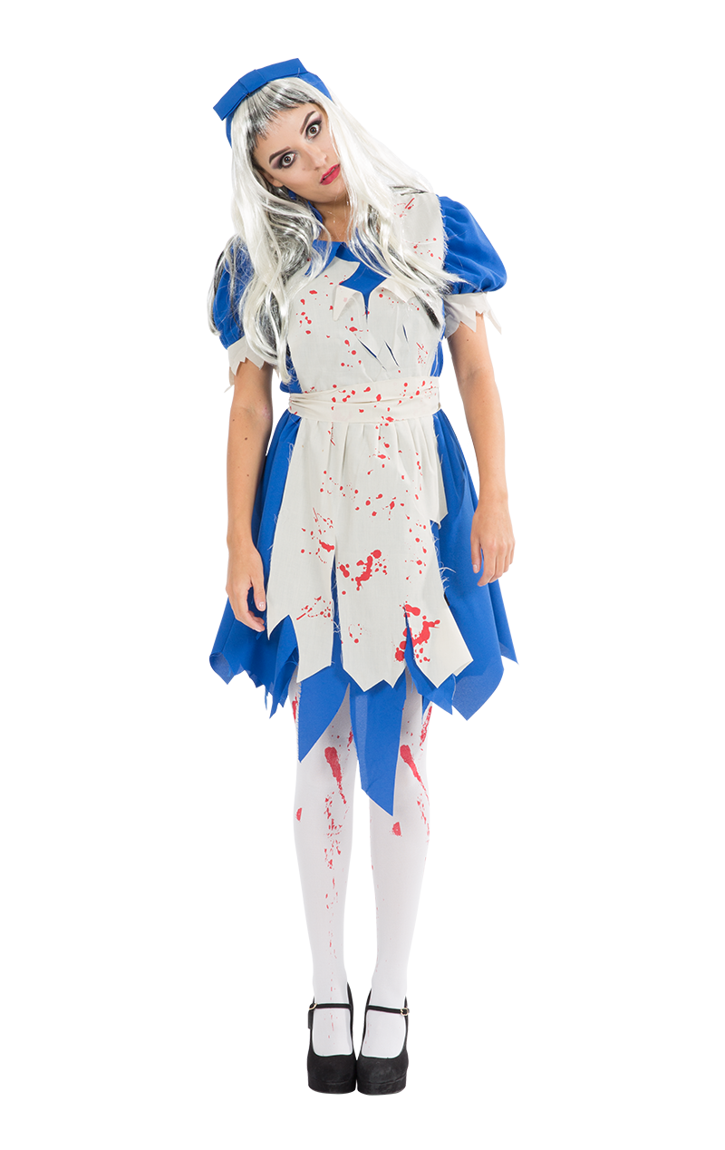 Womens Dark Alice In Wonderland Halloween Costume