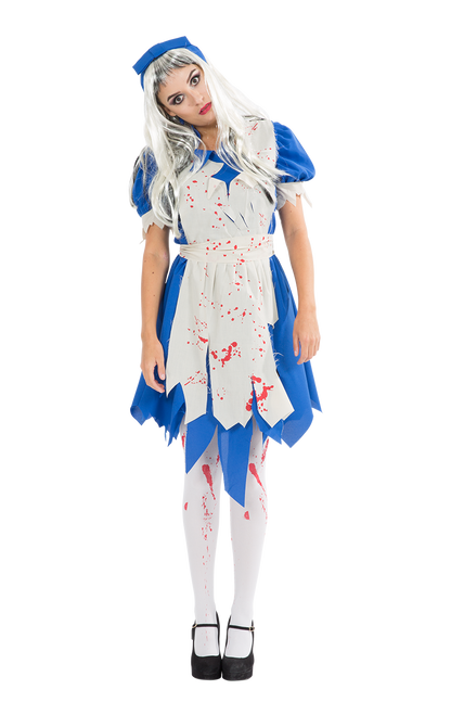 Womens Dark Alice In Wonderland Halloween Costume