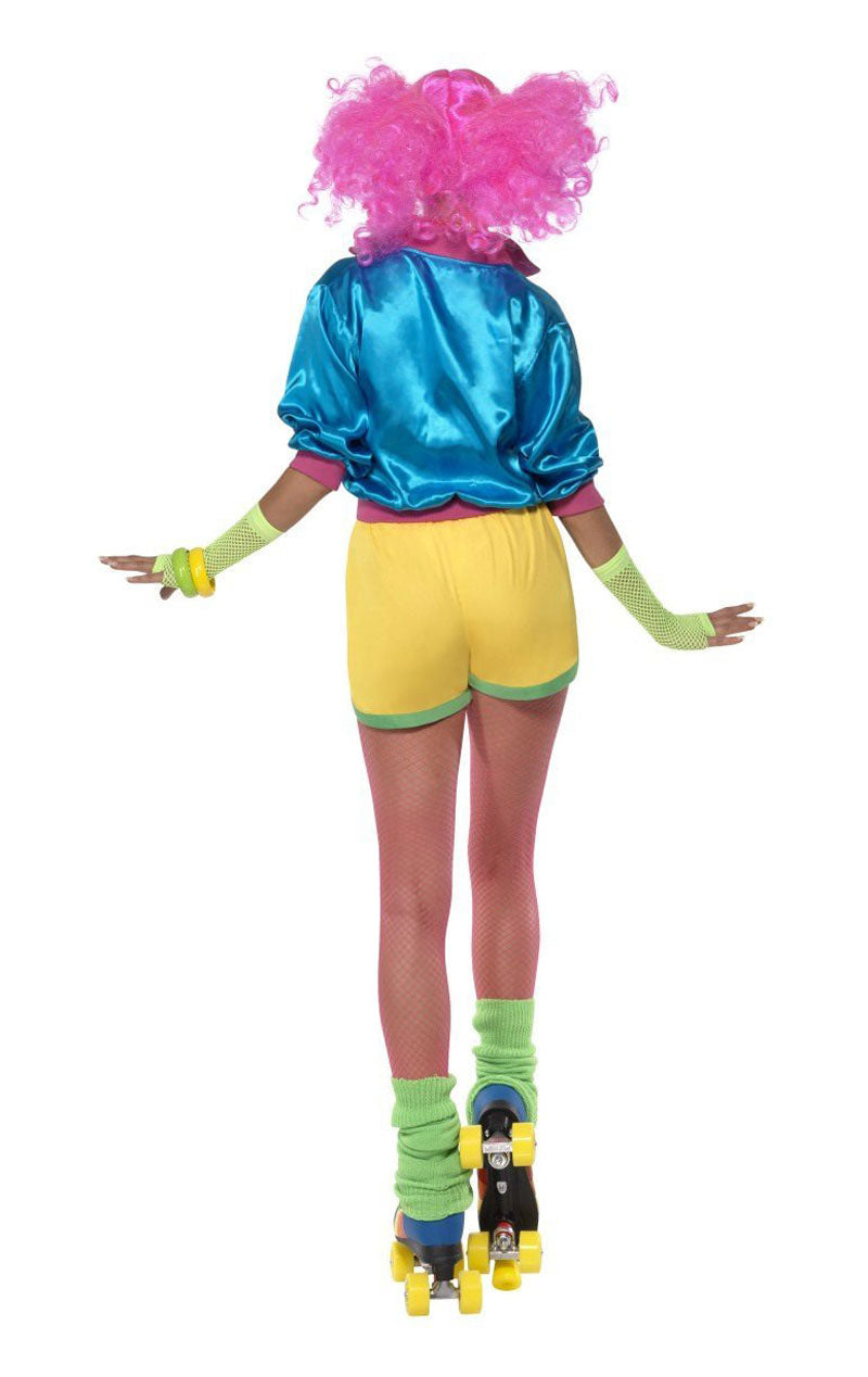 Damen 80er Roller Disco Girl Kostüm