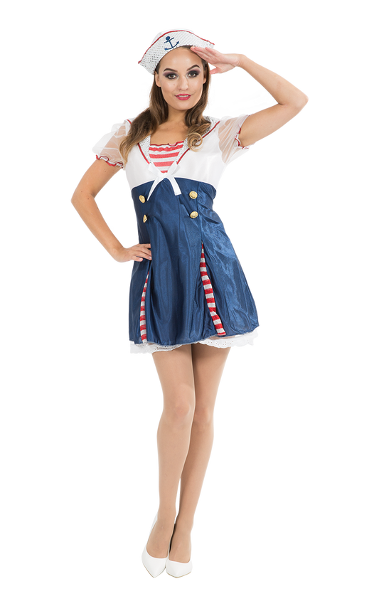 Ladies Sailor Dress Costume