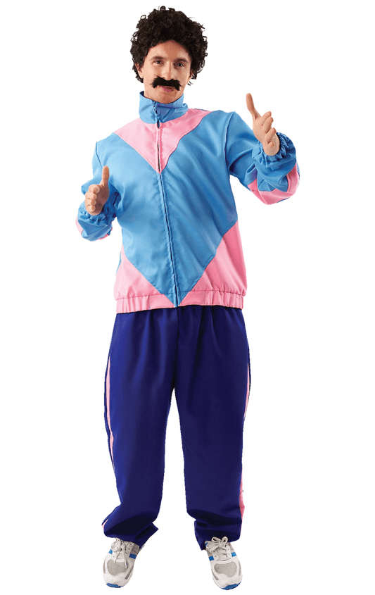 Mens 1980s Scouser Shell Suit Costume