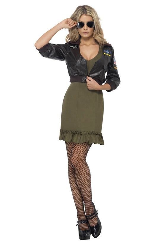 Womens Top Gun Diva Costume