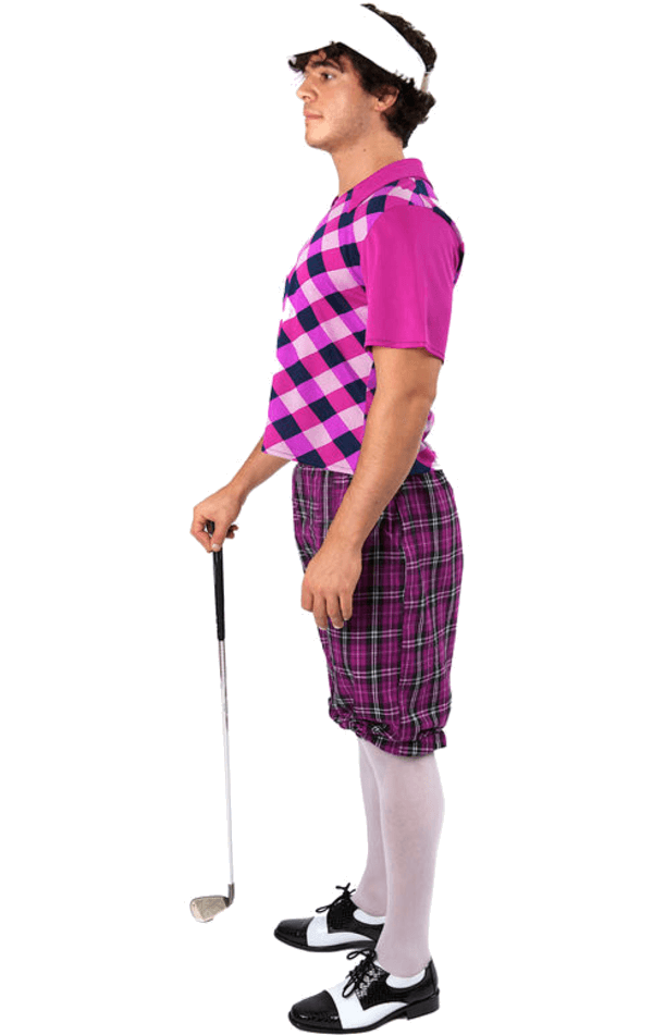 Mens Pink Pub Golf Costume