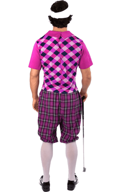 Mens Pink Pub Golf Costume