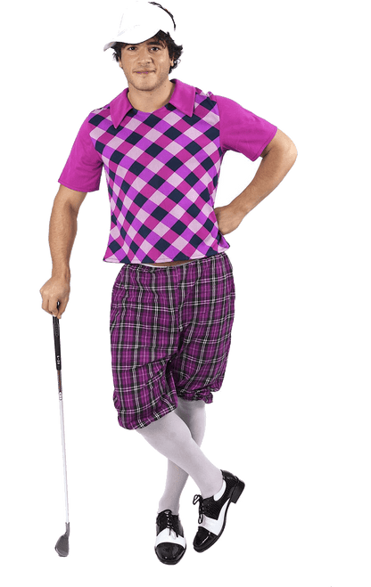 Mens Pink Pub Golf Costume