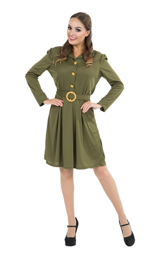 Robe militaire de la seconde guerre mondiale pour femme