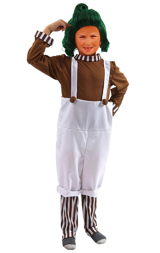 Kids Unisex Oompa Loompa Costume