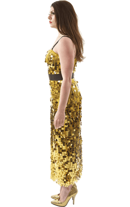 Costume de chanteuse Gold Soul pour femme